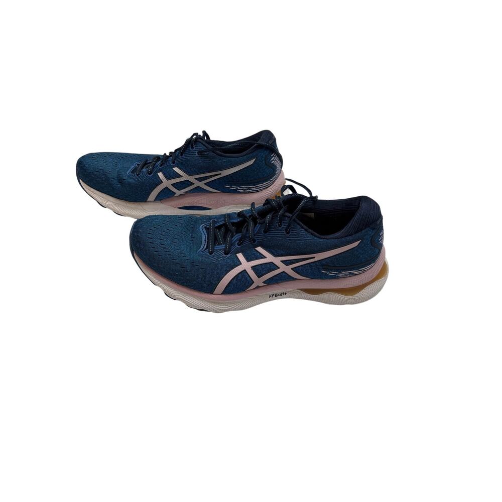 ASICS GEL-Nimbus 24 Women’s Running Shoes Size 8 French Blue Barely Rose